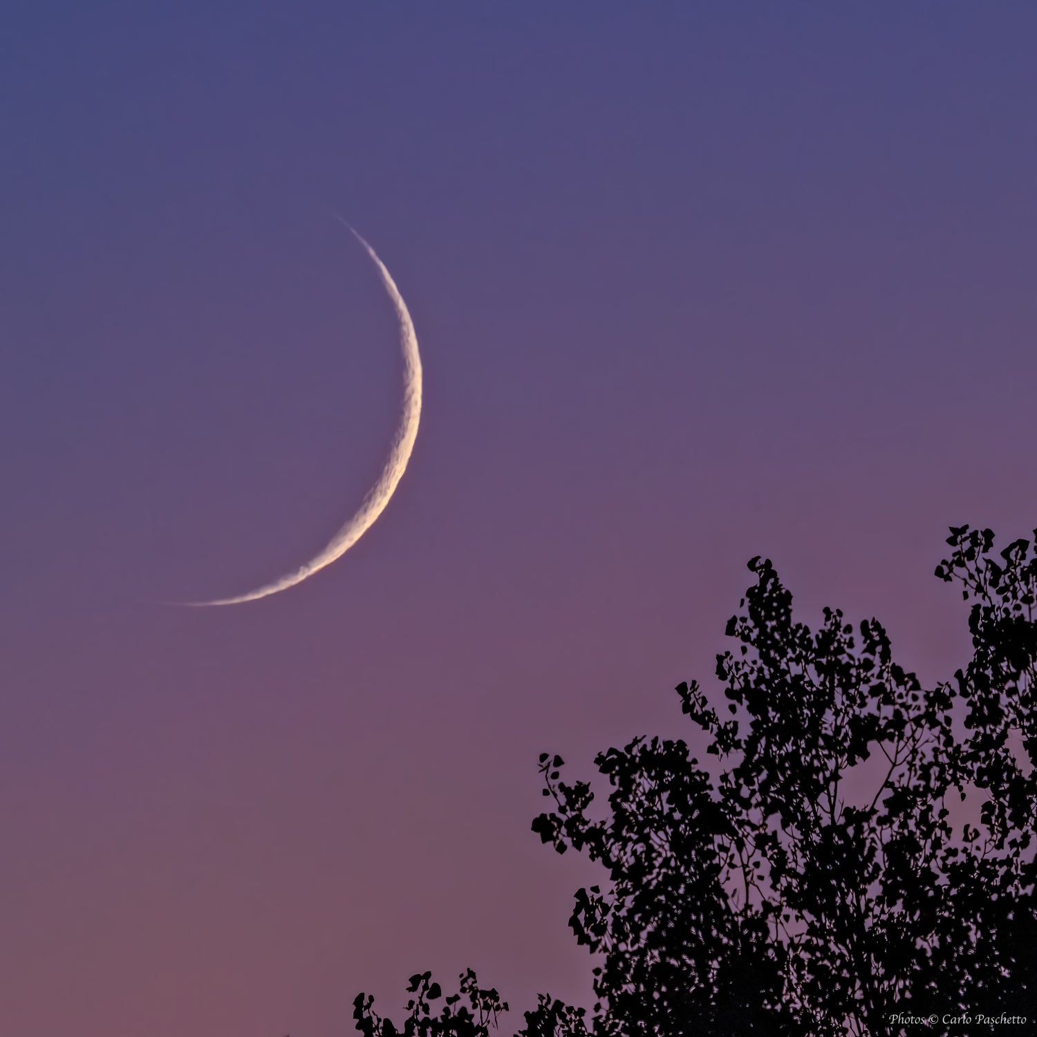 La Luna al tramonto