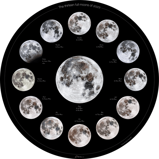 The 2023 Full Moons Calendar | Art panel edition