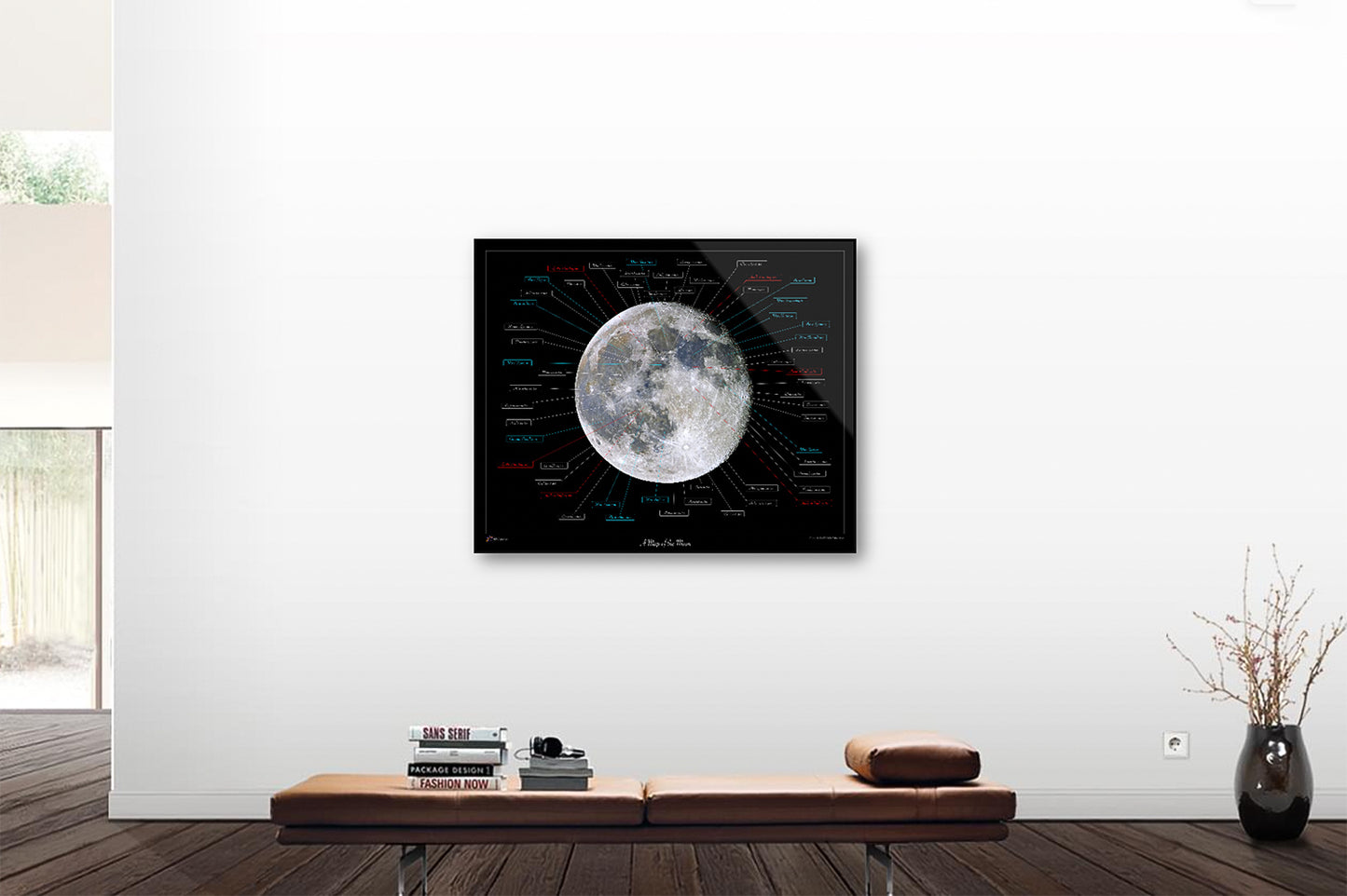 Map of the visible face of the Moon