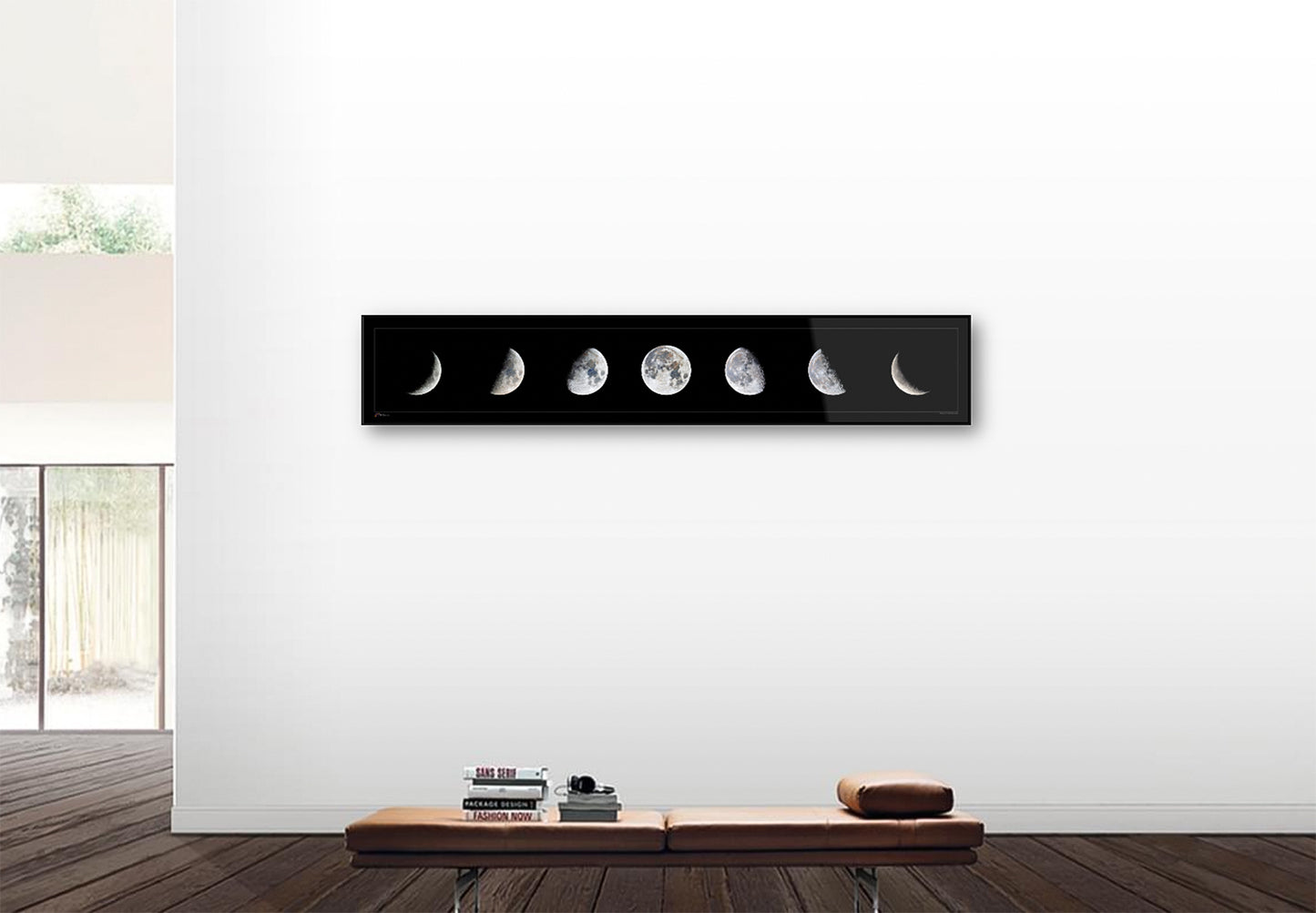 7 x 1 Moon phases panel