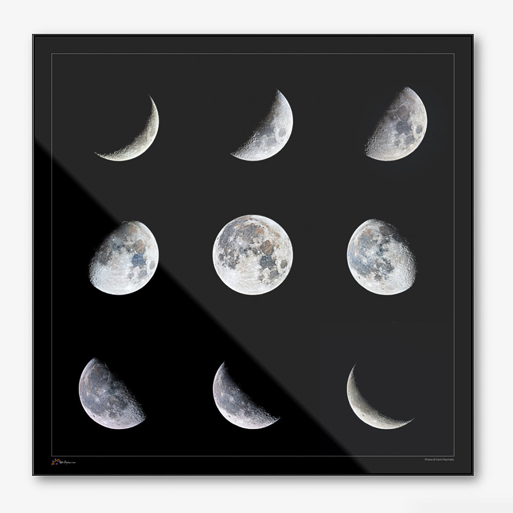 3x3 Moon phases panel