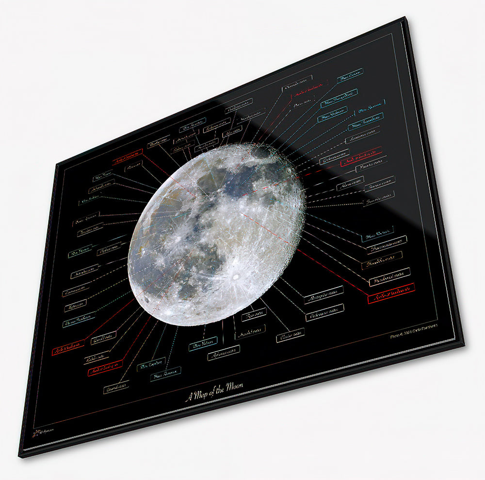 Map of the visible face of the Moon