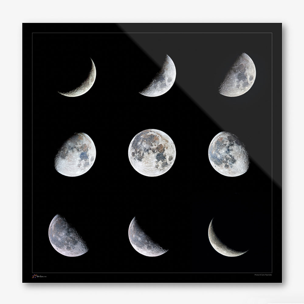 3x3 Moon phases panel