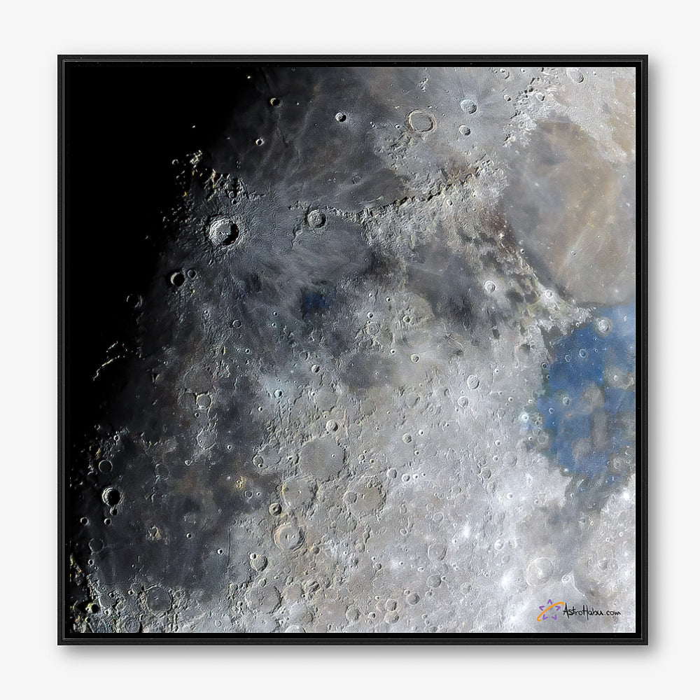 Cratere Copernico e sito di allunaggio dell'Apollo 11